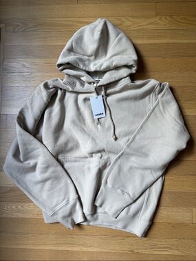 Asher - Men's Hooded Sweatshirt in Light Beige